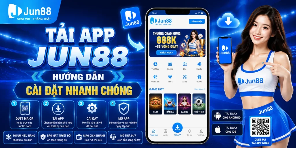 Tải App JUN88 – Hướng Dẫn Cài Đặt Nhanh Chóng