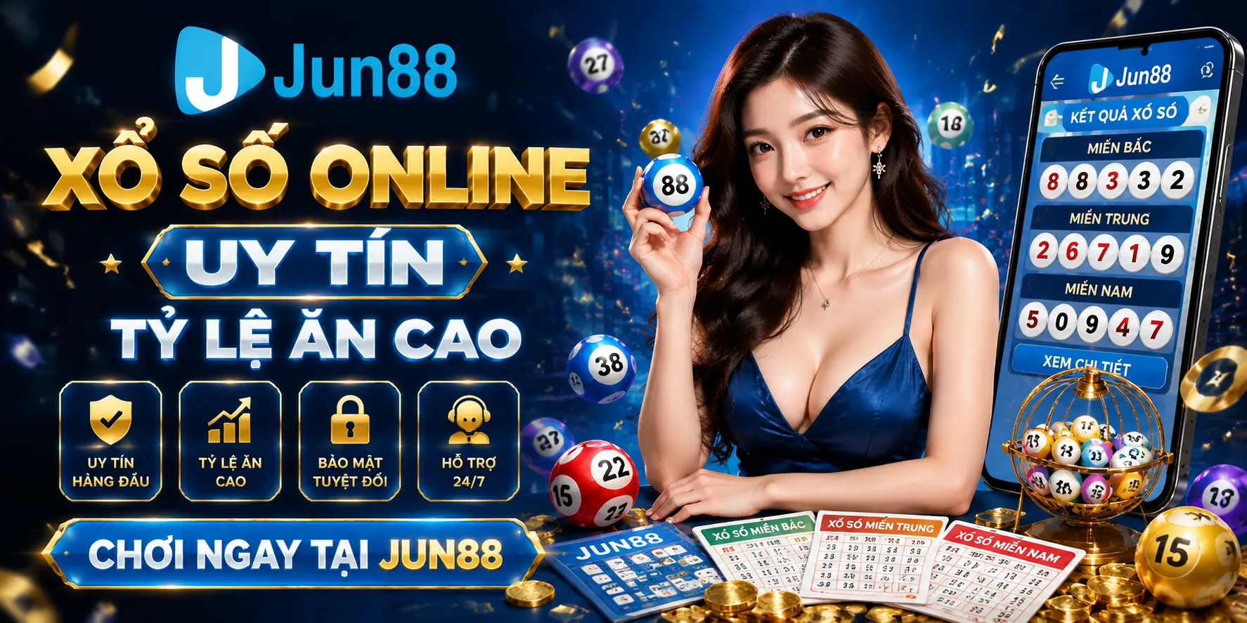Xổ số online uy tín, tỷ lệ ăn cao